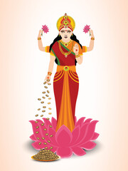 Deepawali celebration with Goddess Laxmi blessing.