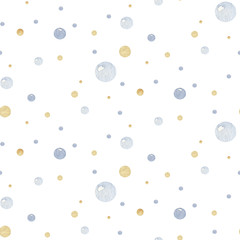 Cute dreaming cartoon animal hand drawn watercolor seamless pattern. Sleeping charecher kids nursery wear fashion design, baby shower invitation