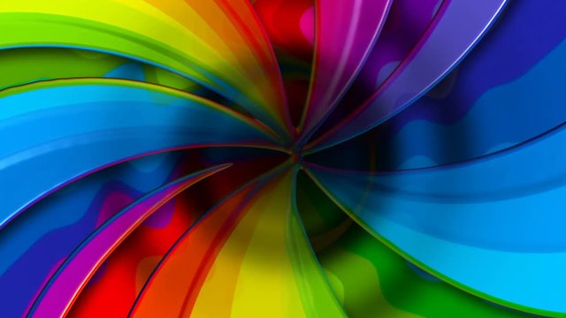 Seamless funny animation of a wavy rainbow background. Gay pride backdrop.