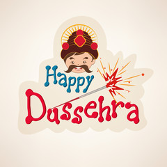 Happy Dussehra Concept.