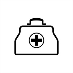 Doctor Bag Icon, First Aid Box Icon