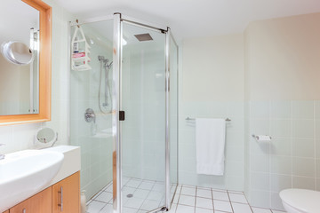 Modern Style Bathroom with a Walk-In Shower