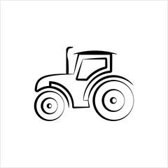 Tractor Icon, Vehicle Icon