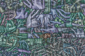 Abstract artwork- stain, splashes, smearing the dye. Liquid acrylic- color blot.