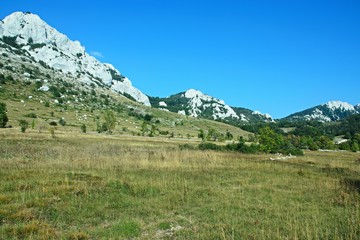 Croatia-view of the mountains in the Velebit National Park