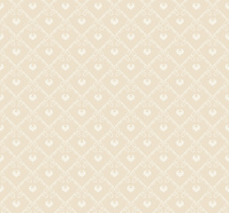 Seamless texture for wallpaper, beige background in vintage style for your design,