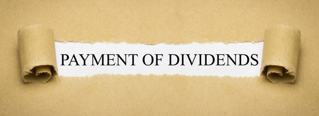 Payment of dividends