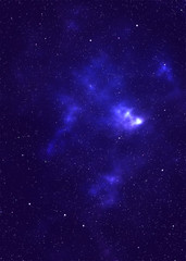 Starry space nebula