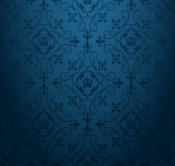 Dark blue background wallpaper for your design, vector illustration
