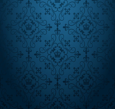 Dark blue background wallpaper for your design, vector illustration