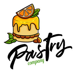 Cute and funny logo for pastry store or company