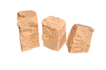 yeast isolated on white background