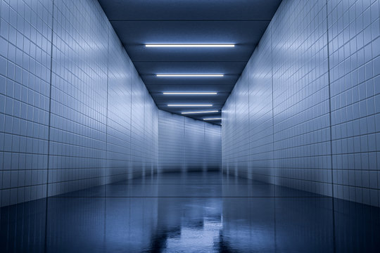 A typical underground corridor background