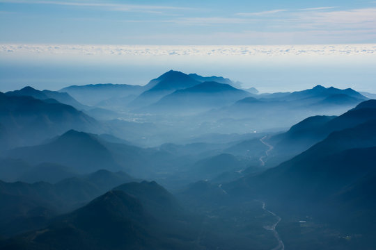 aerial view of mountains © Burcu Başyiğit