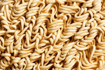 dry instant noodles on a plate