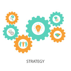 Business and marketing strategy concept.