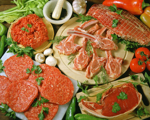 Meat still life.