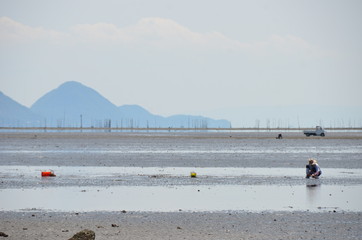 Country port town where fishing is flourishing