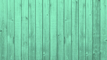 Naklejka premium Green background wooden planks board texture.