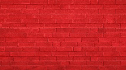 Naklejka na ściany i meble Vintage brick stone wall texture red background