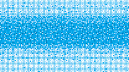 Blue retro background with mirror mosaic pattern