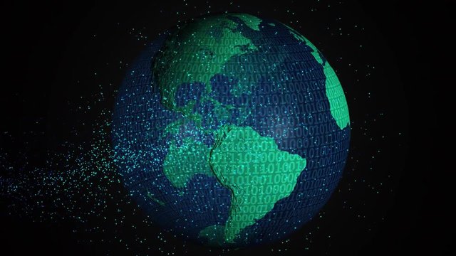 Digital 3d animated earth showing the borders of the country Egypt and the capital Cairo in 4K resolution at daytime