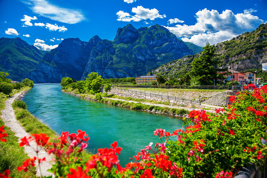 Sarca River In Summer