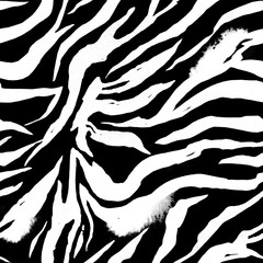 Watercolor zebra skin seamless pattern © AnnaNenasheva