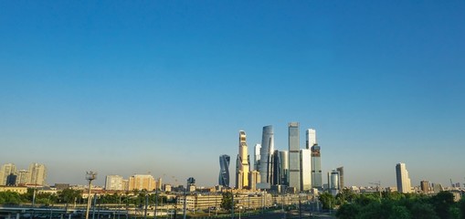 Fototapeta na wymiar Towers of Moscow business center