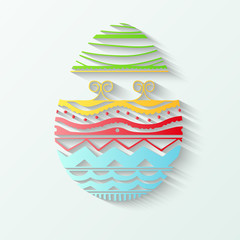 Beautiful egg for Happy Easter celebration.