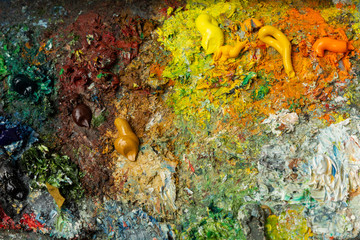 the artist's palette, Paris, France