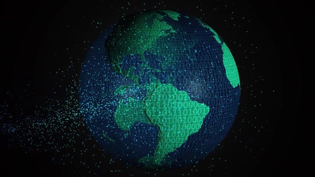Digital 3d animated earth showing the borders of the country Ethiopia and the capital Addis Ababa in 4K resolution at daytime