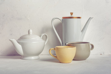 still life with glassware