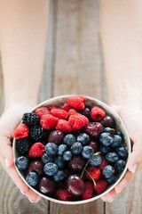 fresh berries in a bowl
