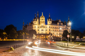 Schwerin palace or Schwerin Castle, northern Germany.