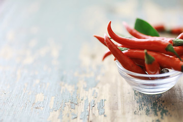 Hot red pepper. Chilean pepper on a black.