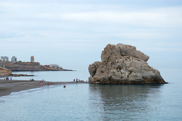 Pe&ntilde;&oacute;n del Cuervo y Torre de las Palomas / Rock of the Crow and Tower of the Doves. M&aacute;laga