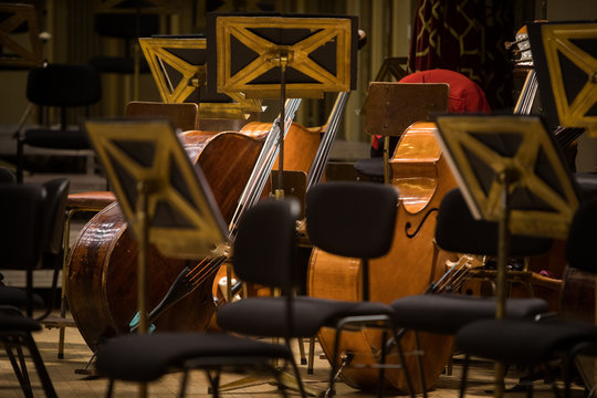 Orchestra Empty Seats On A Stage