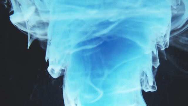 Abstract Ink rotating in water