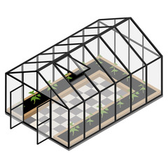 Greenhouse at an organic farm