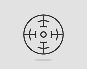 Target icon vector