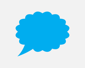 Talk bubble speech icon. Blank empty bubbles vector design elements. Chat on line symbol template. Dialogue balloon sticker silhouette.
