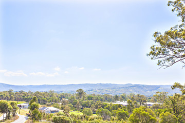 Natural estate with green plants and houses.