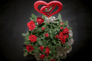 bouquet of red roses