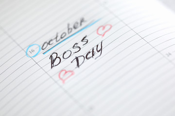 Abstract business template with boss day