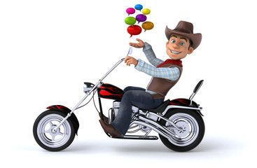 Fun Cowboy - 3D Illustration