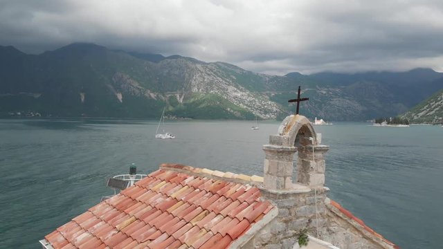 Our Lady of the Rocks Church view from Crkva Gospe od Andela. Crkva Gospe od An ela 1585g.