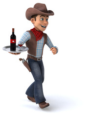 Fun Cowboy - 3D Illustration