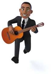 Obraz premium Fun businessman - 3D Illustration