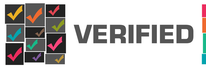 Verified Dark Colorful Tick Marks Grid Left 